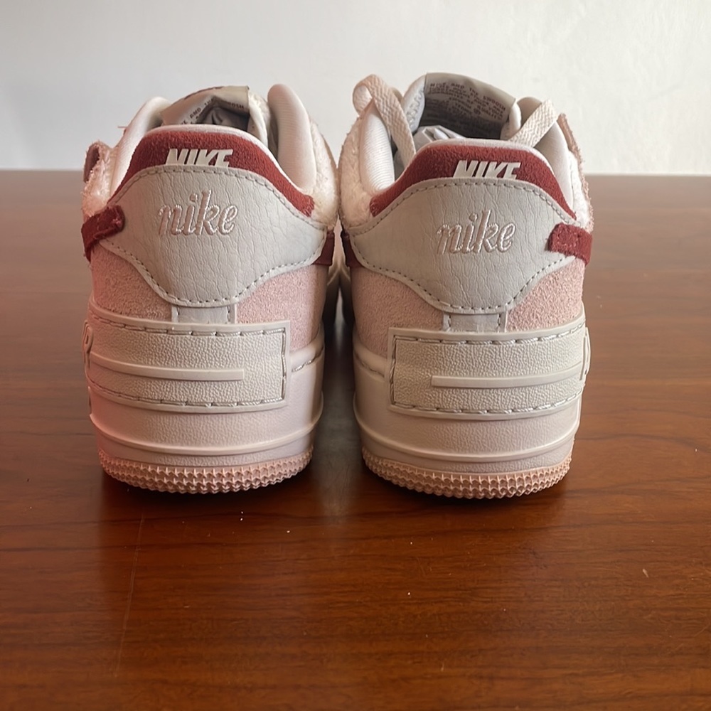 Women's Nike Air Force 1 Shadow Low Shimmer Mars Stone Red DZ4705-200 - Picture 5 of 5